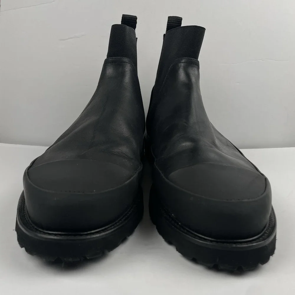 Jack Erwin Armored Chelsea Boots Mens Black Leather Winter Combat - Size 11.5